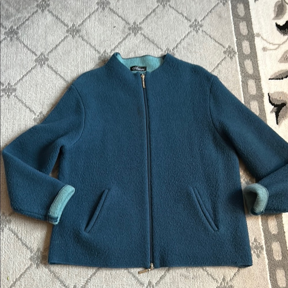 Amore Wool Full Zip Cardigan